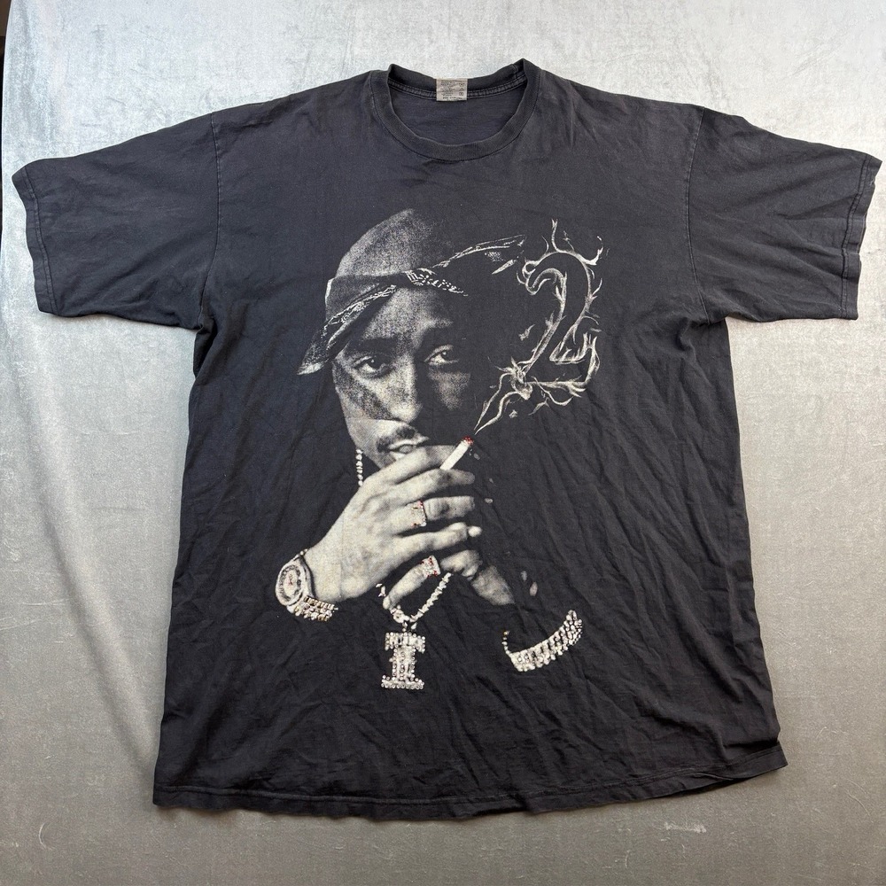 Vintage Tupac Rap Tee Biggie Style Graphic Heavyweight‎ 4XL USA